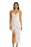 Silk Satin Spaghetti Strap Dress
