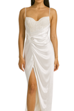 Silk Satin Spaghetti Strap Dress
