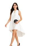 VESTIDO BLANCO SIN MANGAS