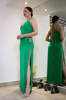 VESTIDO LARGO VERDE