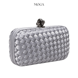 Silver Weave Clutch