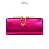 Fuchsia Serpent Clutch