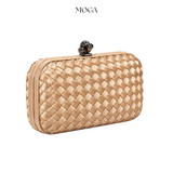 Champagne Weave Clutch