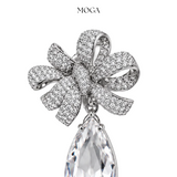 Silver Bow Earrings