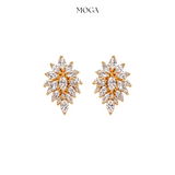 Golden Crystal Bloom Earrings