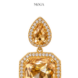 Golden Champagne Earrings
