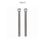Silver Cascade Earrings