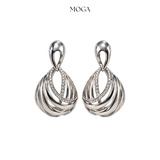 Silver Twist Earrings