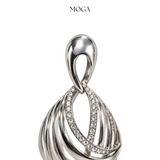 Silver Twist Earrings