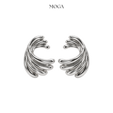 Silver Wave Earrings