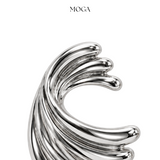 Silver Wave Earrings