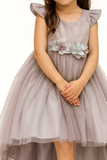 VESTIDO LILA CORTI-LARGO