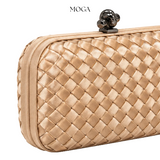 Champagne Weave Clutch