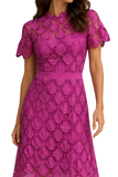Fuchsia Lace Bloom Dress