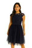 Midnight Bloom Tulle Dress
