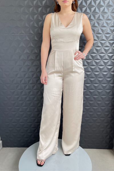 CHAMPAGNE JUMPSUIT