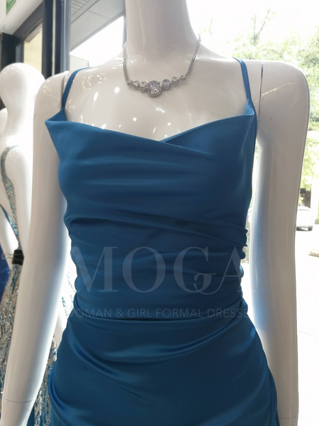 VESTIDO TEAL AZUL